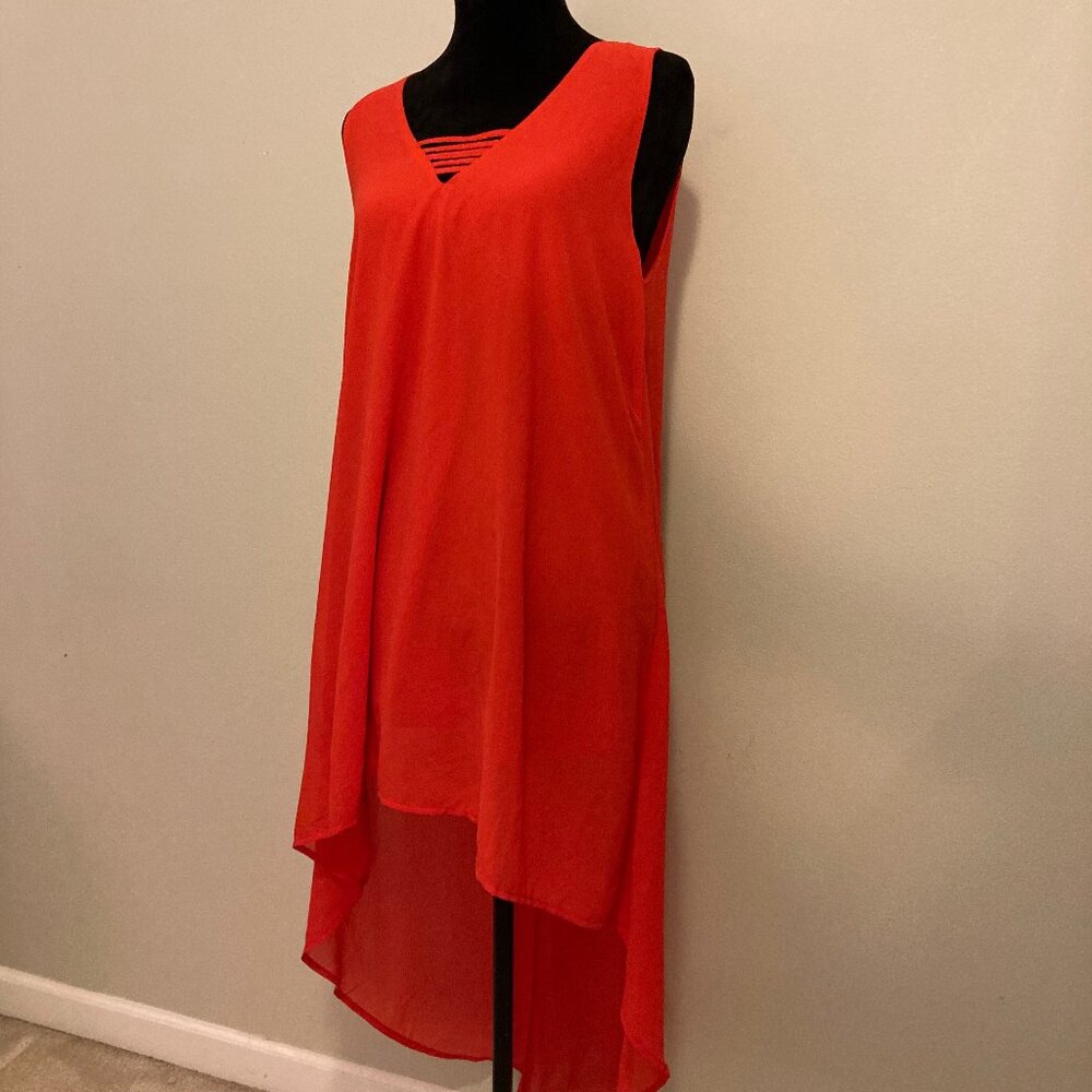 Love Riche flowy red dress